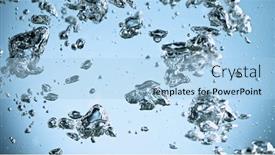  Presentation with air bubbles - Presentation with air-bubbles-rising-up background and a light blue colored foreground