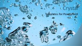  Presentation with light bubbles - Beautiful presentation theme featuring air-bubbles-rising-up backdrop and a light blue colored foreground