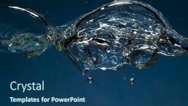  Presentation with air bubbles - Presentation enhanced with air-bubbles-underwater-isolated background and a ocean colored foreground