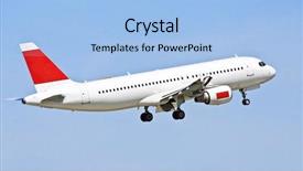  Presentation with sky blue - Slides featuring air cargo industry - commercial liner in the blue background and a light blue colored foreground