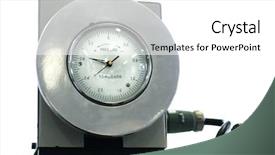  Presentation with compressor - Cool new PPT layouts with air compressor - indicator of pressure backdrop and a white colored foreground