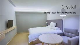  Presentation with interior decorating home - Amazing slide deck having air con - modern house interior decoration backdrop and a  colored foreground