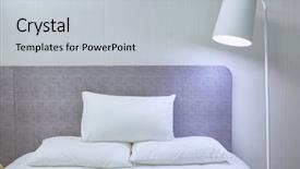  Presentation with decoration - Slide set featuring air con - modern house interior decoration background and a  colored foreground