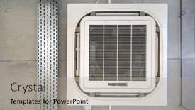  Presentation with hvac - Slides featuring air-condition-close-up background and a  colored foreground