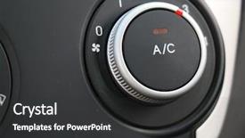  Presentation with auto dealers - Beautiful slides featuring air condition monitor - klimaanlage auto backdrop and a  colored foreground