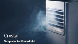  Presentation with outlet - Slide deck enhanced with air-conditioner-louvers-outlet background and a ocean colored foreground