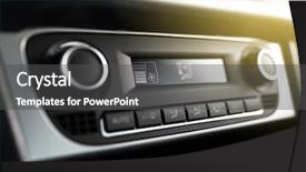  Presentation with car air conditioning - PPT theme having air conditioning system background and a dark gray colored foreground
