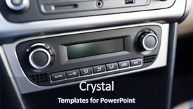  Presentation with car air conditioning - PPT theme featuring air conditioning system background and a wine colored foreground