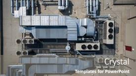  Presentation with advanced - Presentation theme with air-conditioning-system background and a gray colored foreground