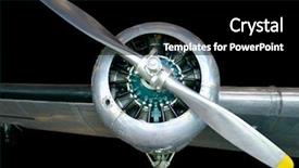  Presentation with propeller - Slide set enhanced with aircraft propeller background and a black colored foreground