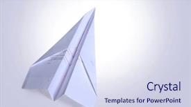  Presentation with plane - Slide deck consisting of plane background and a sky blue colored foreground