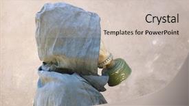  Presentation with gas - Presentation with air defence - man in gas mask background and a  colored foreground