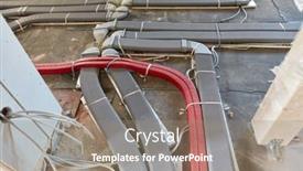  Presentation with air - Theme having air-ducts-for-air-handling background and a gray colored foreground