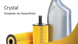  Presentation with air filtration - Presentation design with air filtration - car oil filters and motor background and a white colored foreground