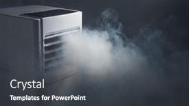  Presentation with air filtration - Presentation featuring air-filtration-system-removes-smoke background and a dark gray colored foreground