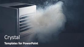  Presentation with air filtration - Presentation design having air-filtration-system-removes-smoke background and a tawny brown colored foreground