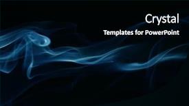  Presentation with smoke - Audience pleasing PPT theme consisting of air flow - abstract smoke backdrop and a black colored foreground