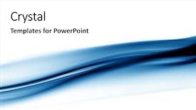  Presentation with blue flow - Beautiful presentation featuring air flow - blue smoke abstract background backdrop and a white colored foreground