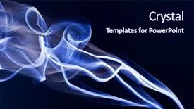  Presentation with blue flow - Beautiful presentation featuring air flow - blue smoke on black background backdrop and a navy blue colored foreground