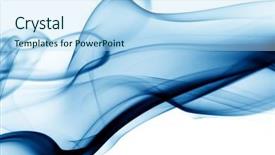  Presentation with blue flow - Audience pleasing slide deck consisting of air flow - blue smoke backdrop and a light blue colored foreground