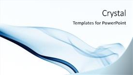  Presentation with blue flow - Slides featuring air flow - blue smoke background and a  colored foreground