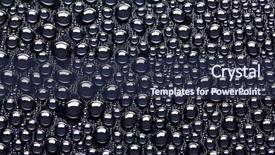  Presentation with water flow - Presentation theme enhanced with air flow - many water drops for background background and a tawny brown colored foreground