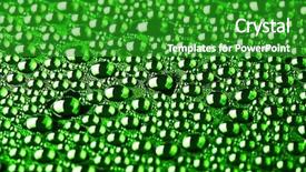  Presentation with water drops - PPT theme having air flow - many water drops for background background and a  colored foreground