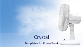  Presentation with ventilator - PPT theme having air flow - ventilator background and a sky blue colored foreground