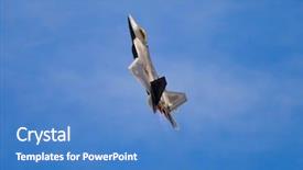  Presentation with air force - PPT layouts featuring air force - f-22 raptor fighter jet background and a teal colored foreground