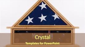  Presentation with air force - Presentation theme enhanced with air force - shadow box of an american background and a tawny brown colored foreground