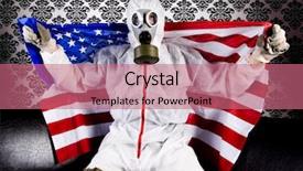  Presentation with madagascar flag - Cool new presentation theme with air force symbol - mask flag backdrop and a coral colored foreground