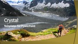  Presentation with walk - Amazing presentation design having air france - glacier walk backdrop and a gray colored foreground