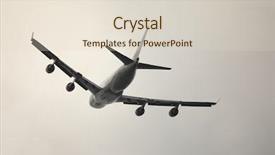  Presentation with air plane - Amazing slides having air freight - huge plane taking off backdrop and a lemonade colored foreground