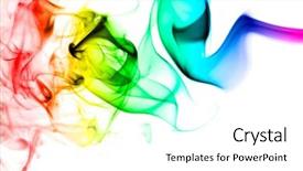  Presentation with army smoke - PPT theme enhanced with air freshener - flowing smoke background background and a  colored foreground