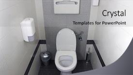  Presentation with drone public saftey - Colorful presentation design enhanced with air freshener - public toilet cubicle backdrop and a light gray colored foreground