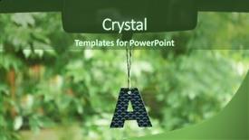  Presentation with air - Amazing presentation design having air freshener hanging backdrop and a tawny brown colored foreground