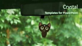  Presentation with air - Presentation theme featuring air freshener hanging background and a tawny brown colored foreground