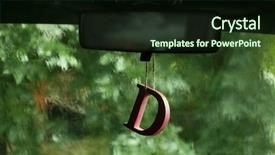  Presentation with air - PPT theme featuring air freshener hanging background and a wine colored foreground