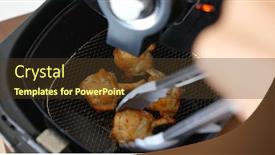  Presentation with air - PPT layouts having air-fryer-homemade-crispy-chicken background and a tawny brown colored foreground