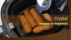  Presentation with roll cake - Cool new theme with air-fryer-homemade-crispy-fish backdrop and a tawny brown colored foreground