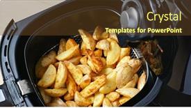  Presentation with potato - Slides with air-fryer-homemade-grilled-potato background and a tawny brown colored foreground