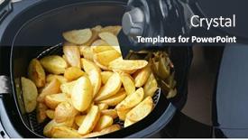  Presentation with grilled - Beautiful theme featuring air-fryer-homemade-grilled-potato backdrop and a tawny brown colored foreground