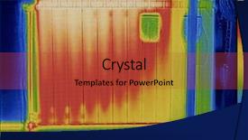  Presentation with gap - Presentation theme having air gap in radiator heater background and a red colored foreground