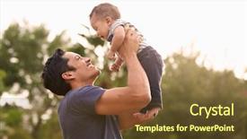  Presentation with millennial - Slide deck having air in the park close background and a tawny brown colored foreground