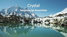  Presentation with rustic lake purple - Audience pleasing presentation consisting of air india - bhagirathi parbat peak and lake backdrop and a  colored foreground