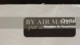  Presentation with avion - PPT theme featuring air mail par avion background and a gray colored foreground