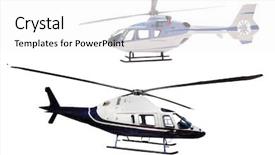  Presentation with medical helicopter - Slide deck featuring air medical transport - helicopter isolated under the white background and a white colored foreground