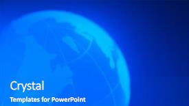  Presentation with earth - Presentation design having air navigation - blue glowing globe or earth background and a gray colored foreground