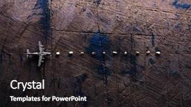  Presentation with golf trip - Audience pleasing presentation design consisting of air navigation - golden trip trail of gold backdrop and a dark gray colored foreground