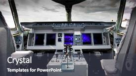  Presentation with salon - PPT layouts featuring air navigation - inside view of the sukhoi background and a dark gray colored foreground